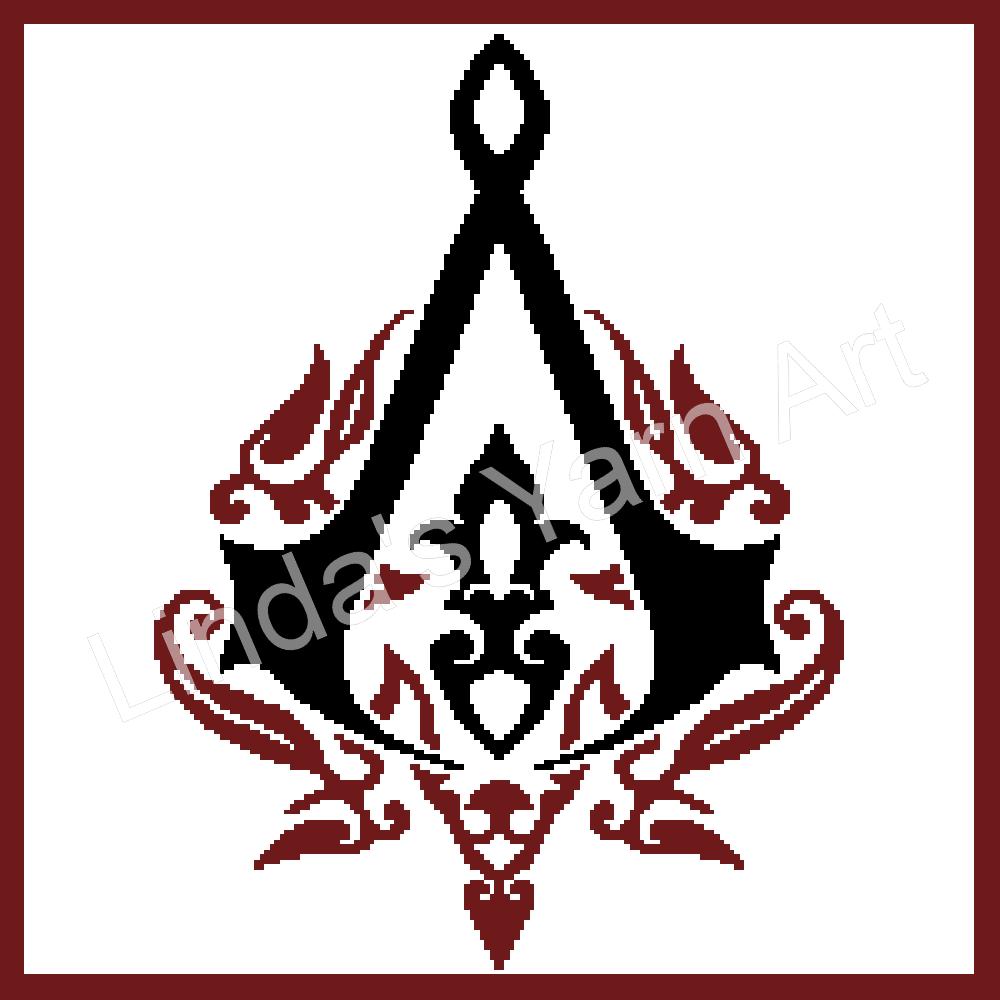 Wonderlijk Assassins Creed Logo | Linda's Yarn Art UH-61